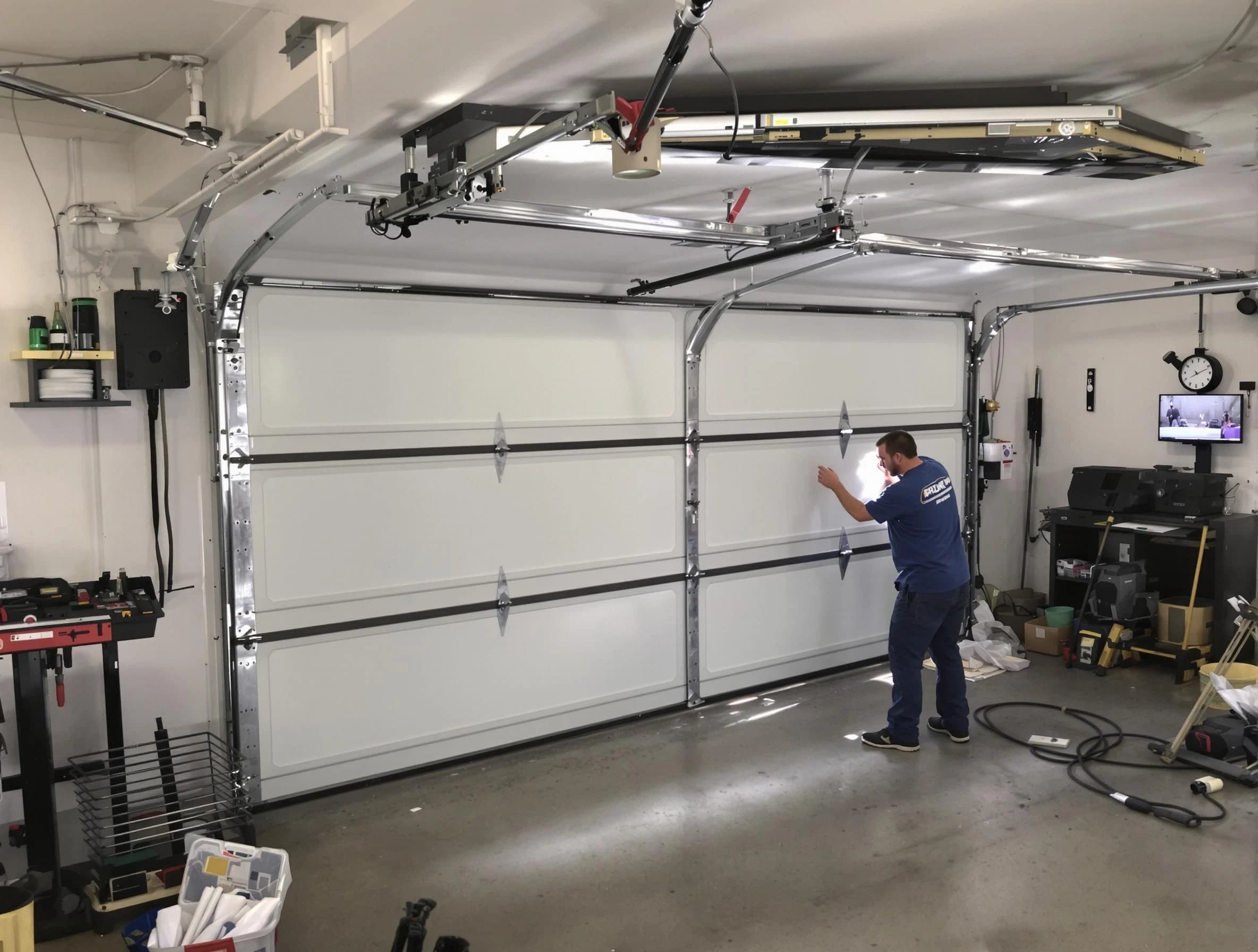 Professional garage door repair service by Woodlake Garage Door Repair in Woodlake