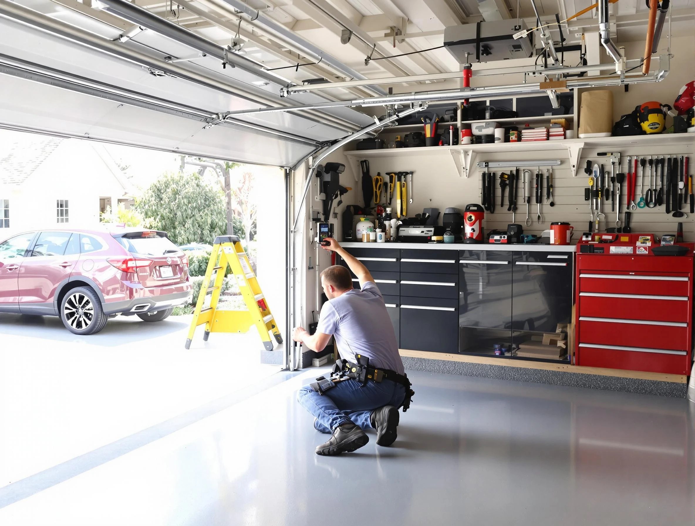Local garage door repair service by Woodlake Garage Door Repair in Woodlake