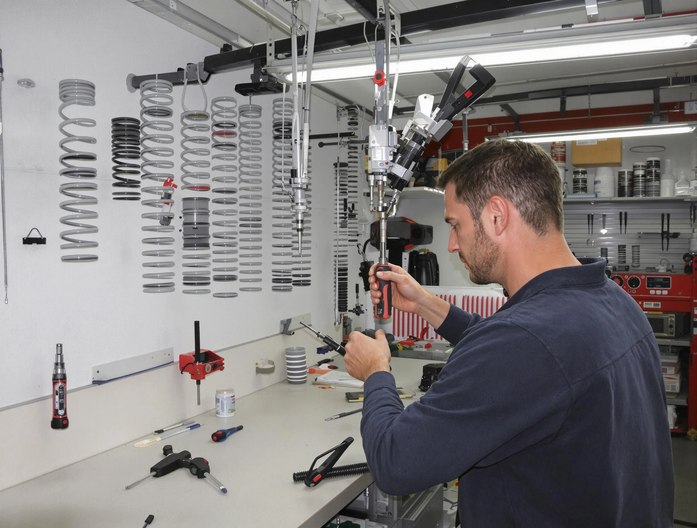 Woodlake Garage Door Repair safety certified technician performing precision spring replacement in Woodlake